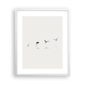 Poster in een witte lijst - Vier eenvoudige stappen - 40x50 cm