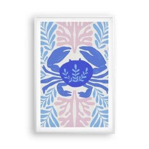 Poster in een witte lijst - Als een zeebloem - 61x91 cm