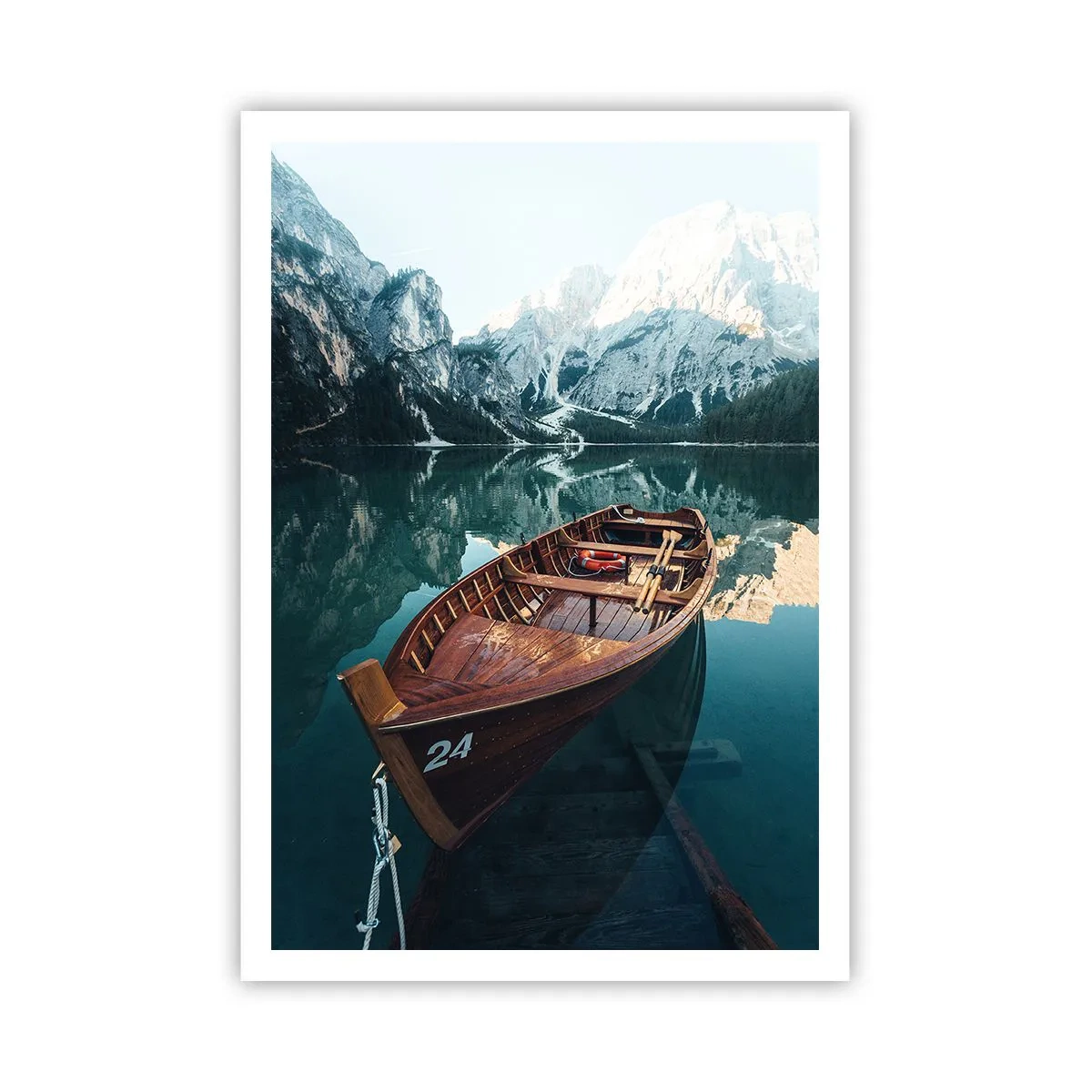 Poster - Alsof het op glas is geschilderd - 70x100 cm