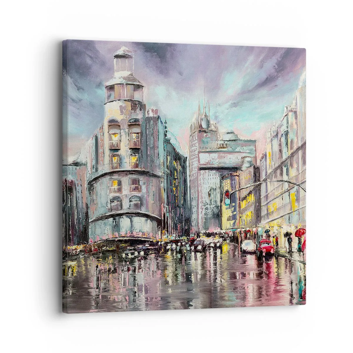 Schilderen op canvas - Het wordt een geslaagde avond - 30x30 cm