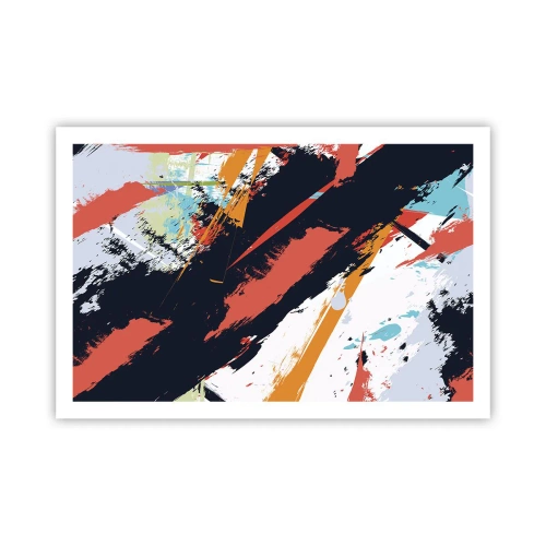 Poster - Dynamische compositie - 91x61 cm