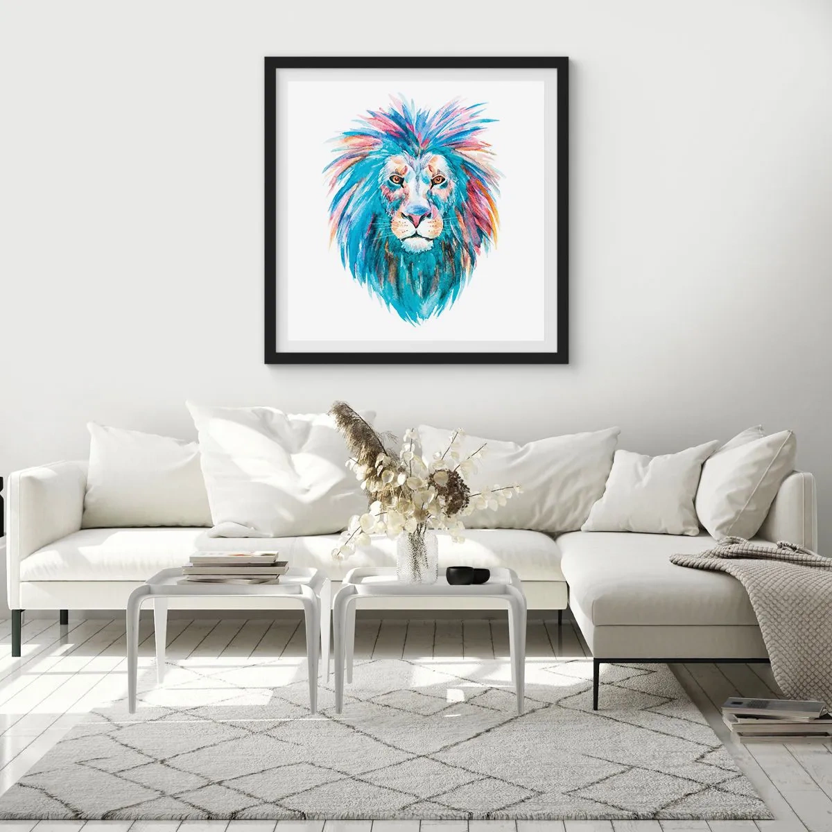 Poster in een zwarte lijst - Een opwindende uitstraling - 60x60 cm