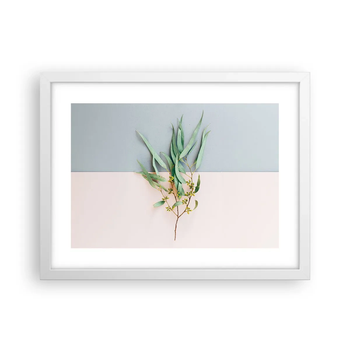 Poster in een witte lijst - Subtiliteit in pastelkleuren - 40x30 cm
