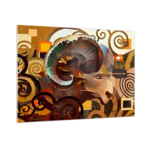 Schilderen op glas - Magie - religies - rituelen - 100x70 cm