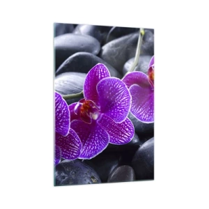 Schilderen op glas - De stenen gloeiden van verrukking - 70x100 cm