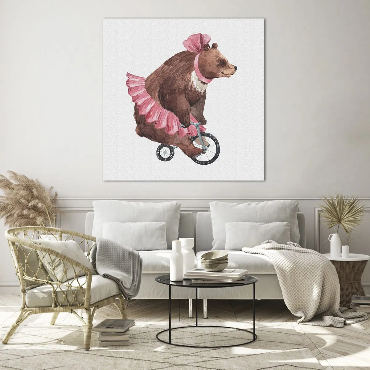 Schilderen op glas - Wat een circus! - 70x70 cm