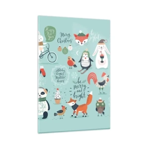 Schilderen op glas - Moge het altijd kerst zijn! - 80x120 cm