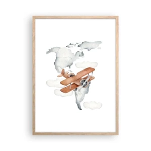 Een poster in een licht eiken lijst - In een pioniersgeest - 50x70 cm