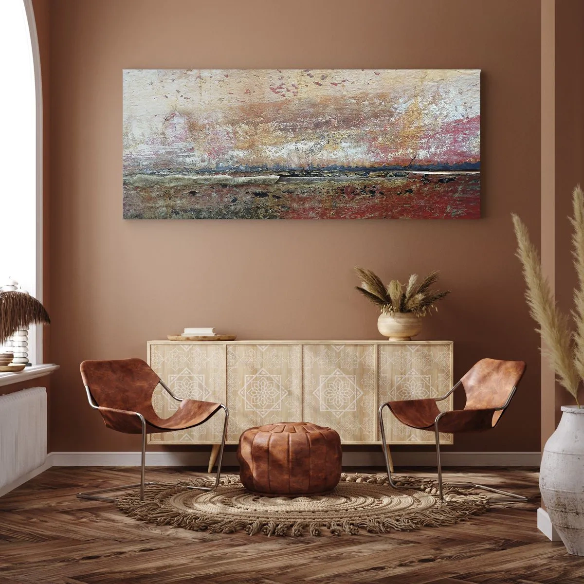 Schilderen op canvas - Wellicht is het de zee - 100x40 cm