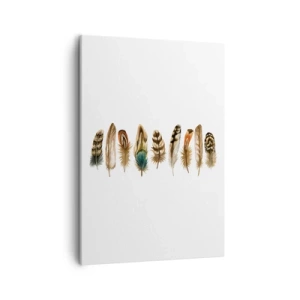 Schilderen op canvas - Een gevederde variatie - 50x70 cm
