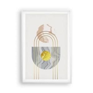 Poster in een witte lijst - Helderheid en schittering - 61x91 cm