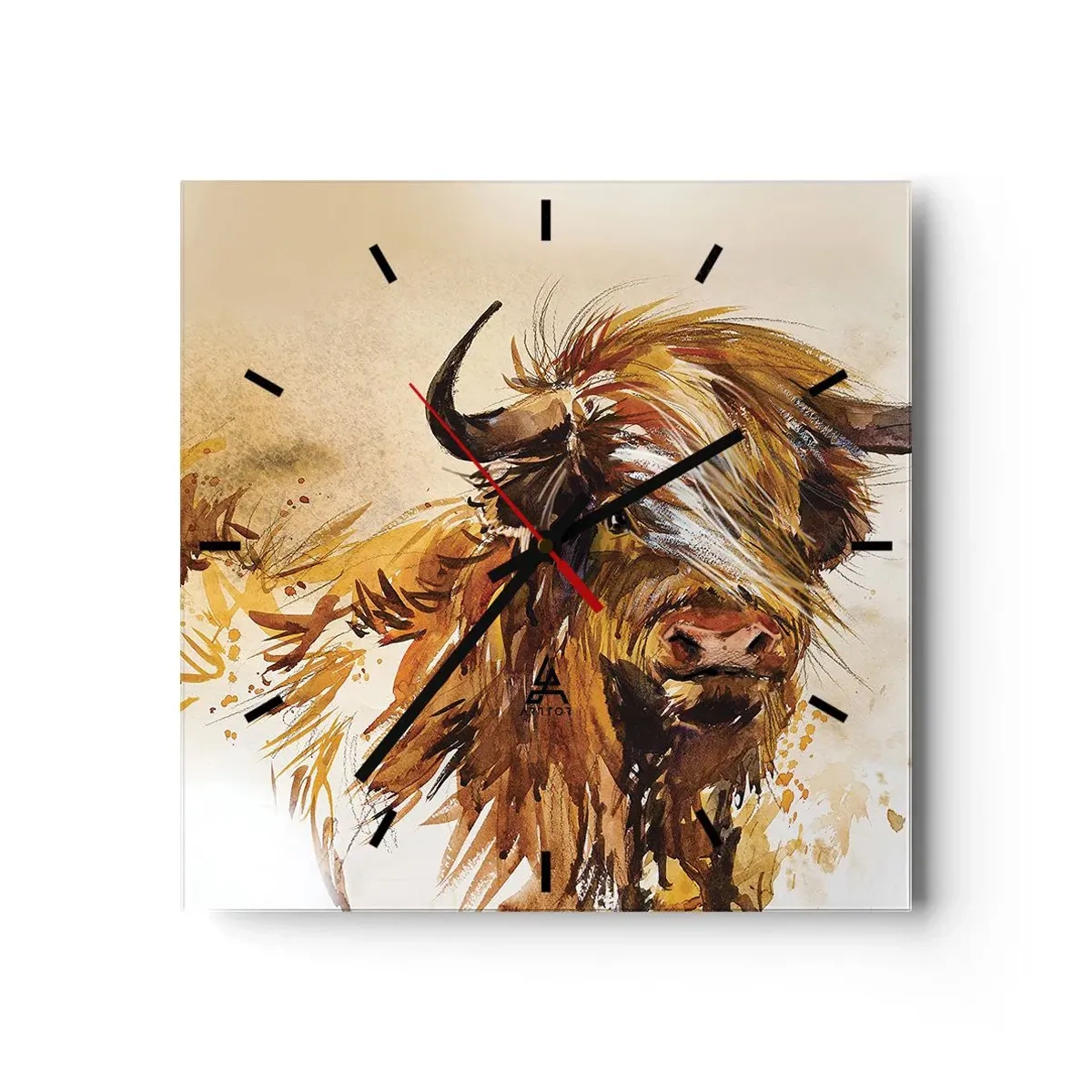 Wandklok - Klok - Trots van de jager - 40x40 cm