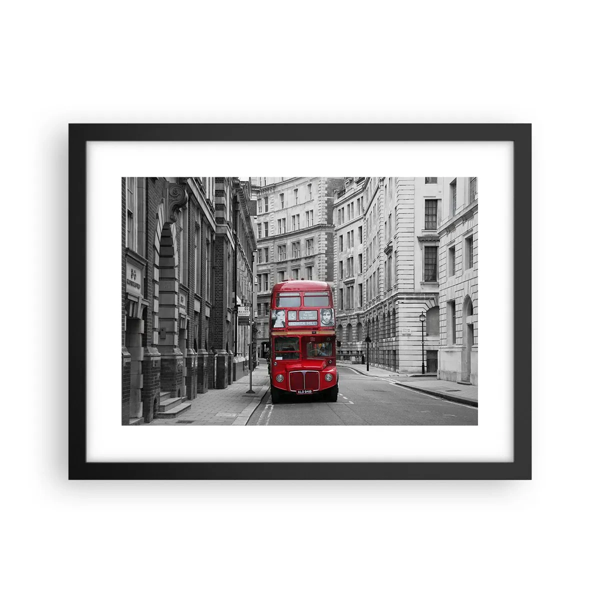 Poster in een zwarte lijst - Het dagelijkse leven hoeft niet grijs te zijn - 40x30 cm