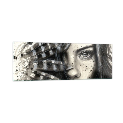 Schilderen op glas - Wilde schoonheid - 90x30 cm