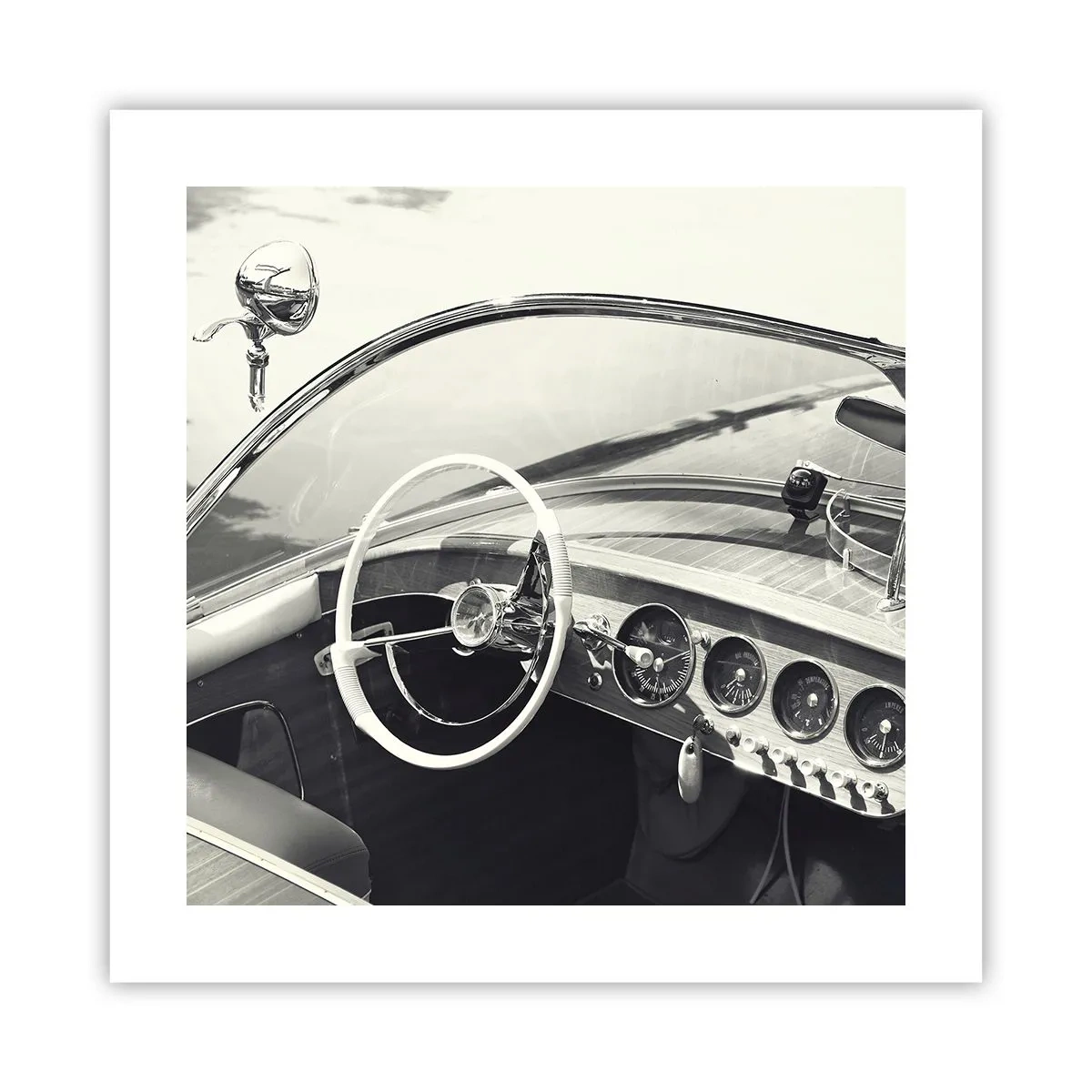 Poster - Weer voor de rijken - 40x40 cm