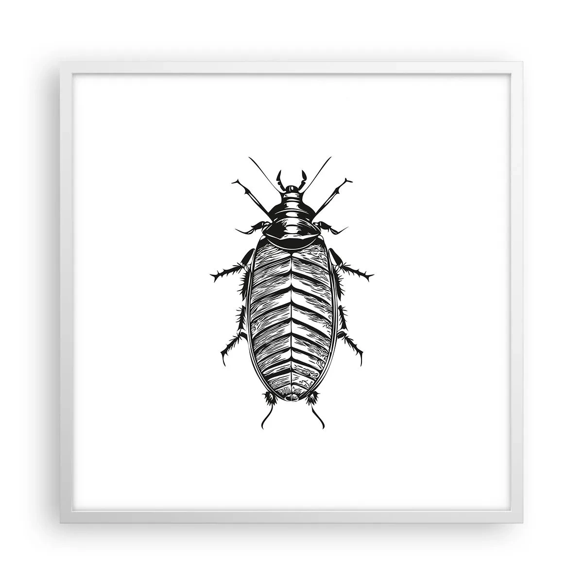 Poster in een witte lijst - Wat een exemplaar! - 60x60 cm