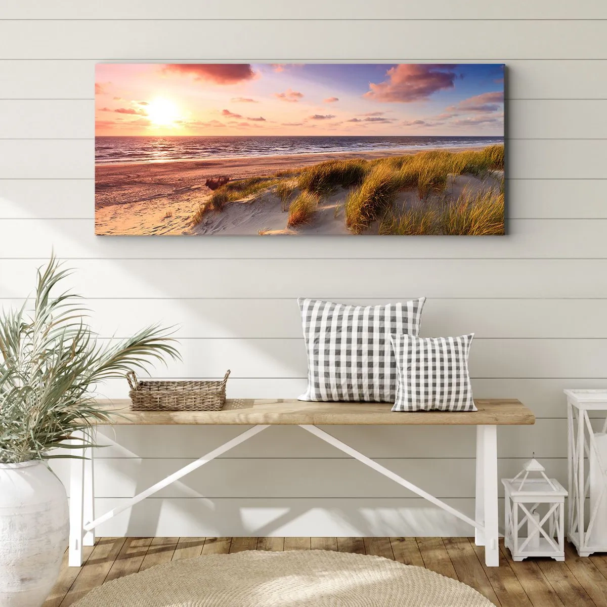 Schilderen op canvas - De lucht ruikt al in de zomer - 140x50 cm