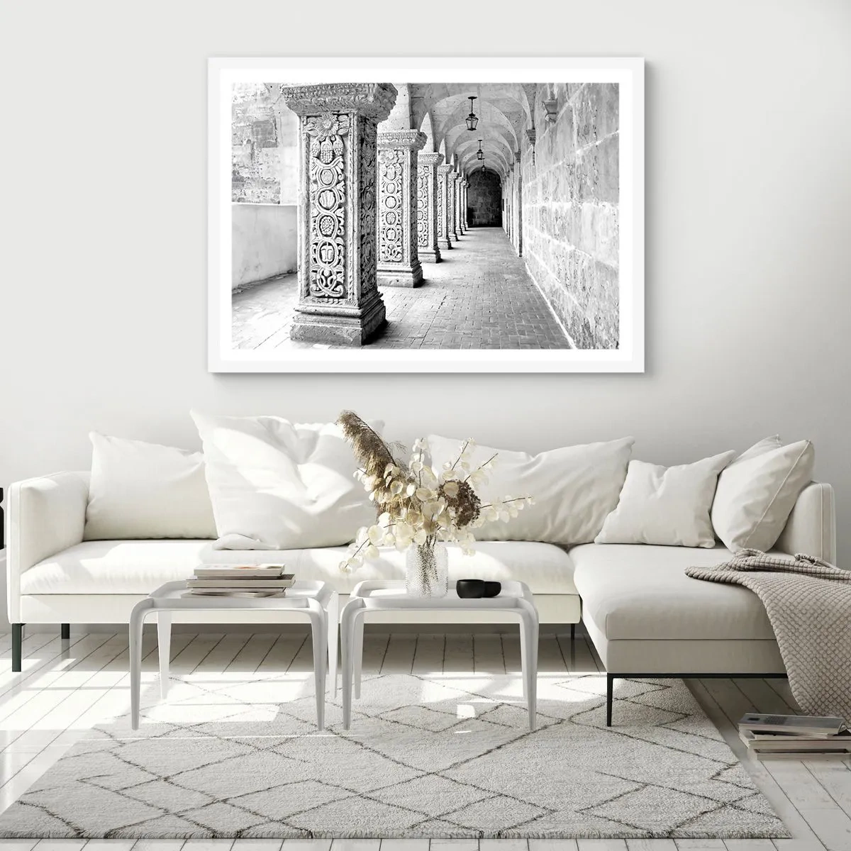 Poster in een witte lijst - En waar naar toe….? - 50x40 cm