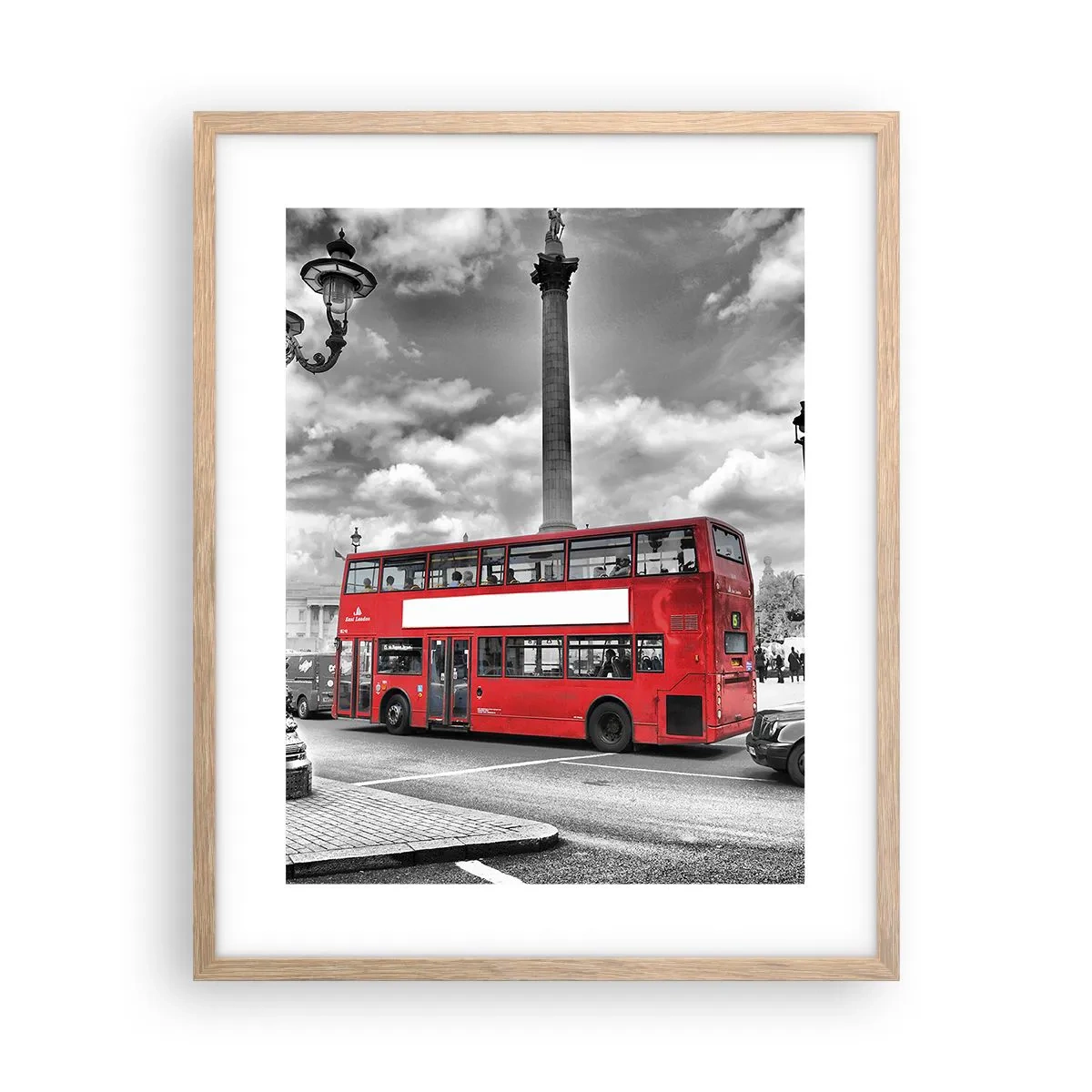 Een poster in een licht eiken lijst - De echte bloedbaan van de stad - 40x50 cm