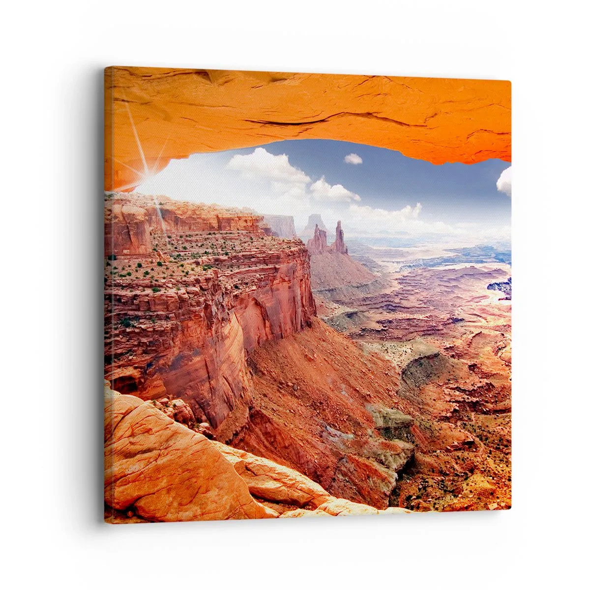 Schilderen op canvas - Door de natuur zelf gebeeldhouwd - 30x30 cm