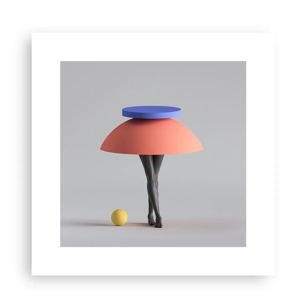 Poster - Surrealistische compositie - 30x30 cm