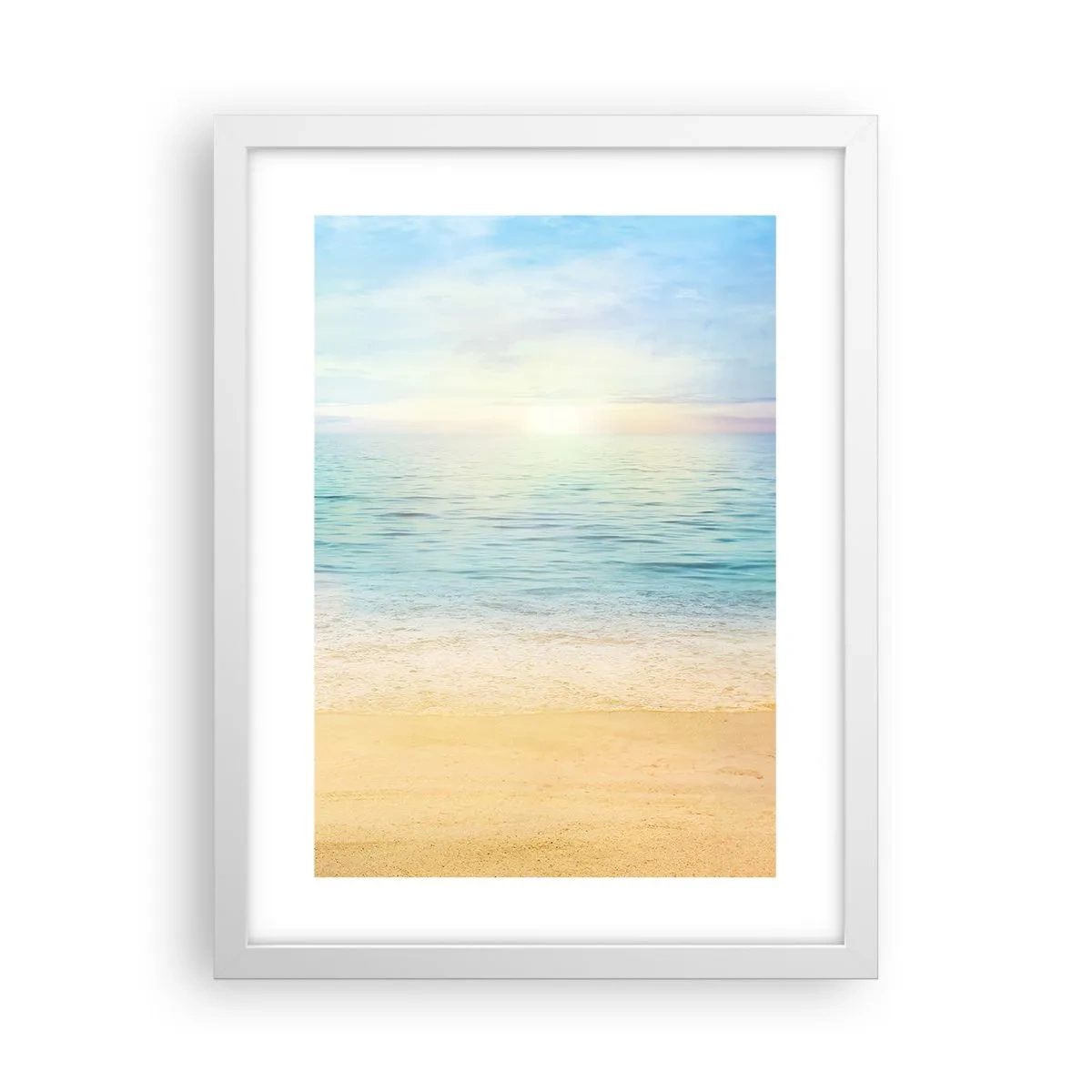 Poster in een witte lijst - Groot blauw - 30x40 cm