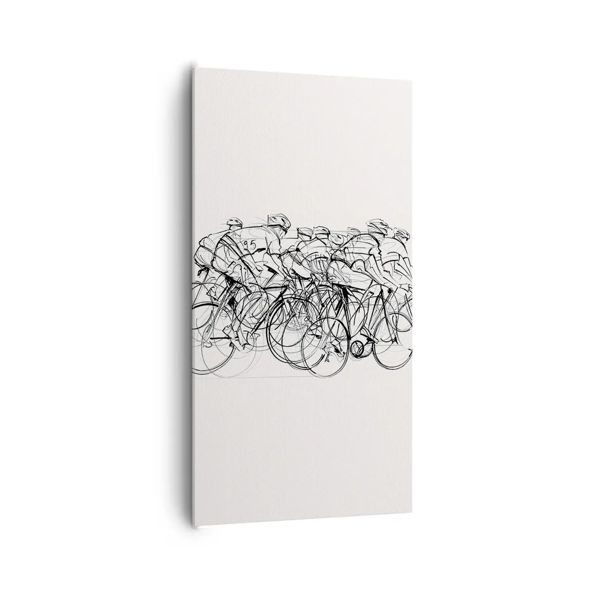 Schilderen op canvas - Samen als team - 65x120 cm