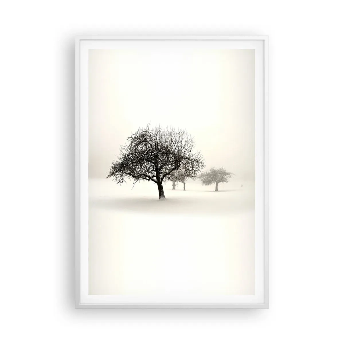 Poster in een witte lijst - Winterslaap - 70x100 cm