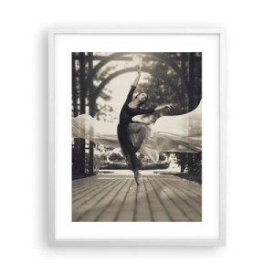 Poster in een witte lijst - De dans van de tuingeest - 40x50 cm