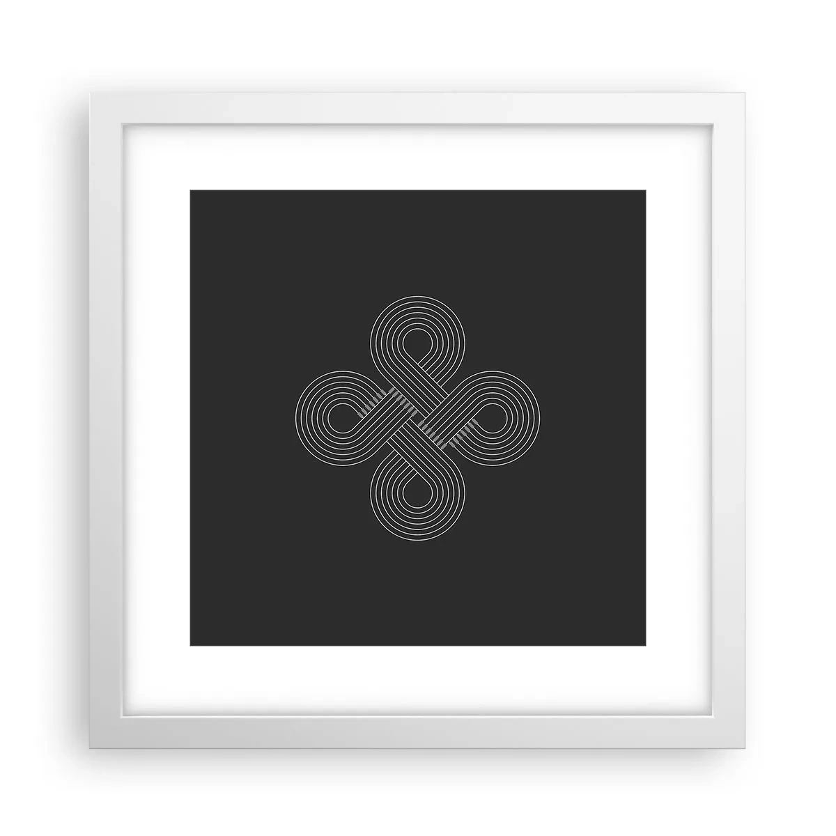Poster in een witte lijst - In de Keltische geest - 30x30 cm