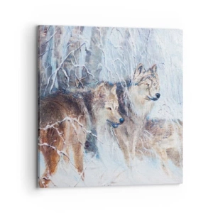 Schilderen op canvas - Aandacht! Hier komt ... - 70x70 cm