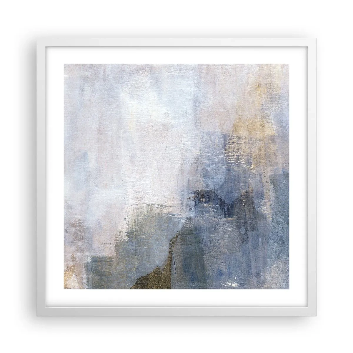 Poster in een witte lijst - Kleurtonen en akkoorden - 50x50 cm
