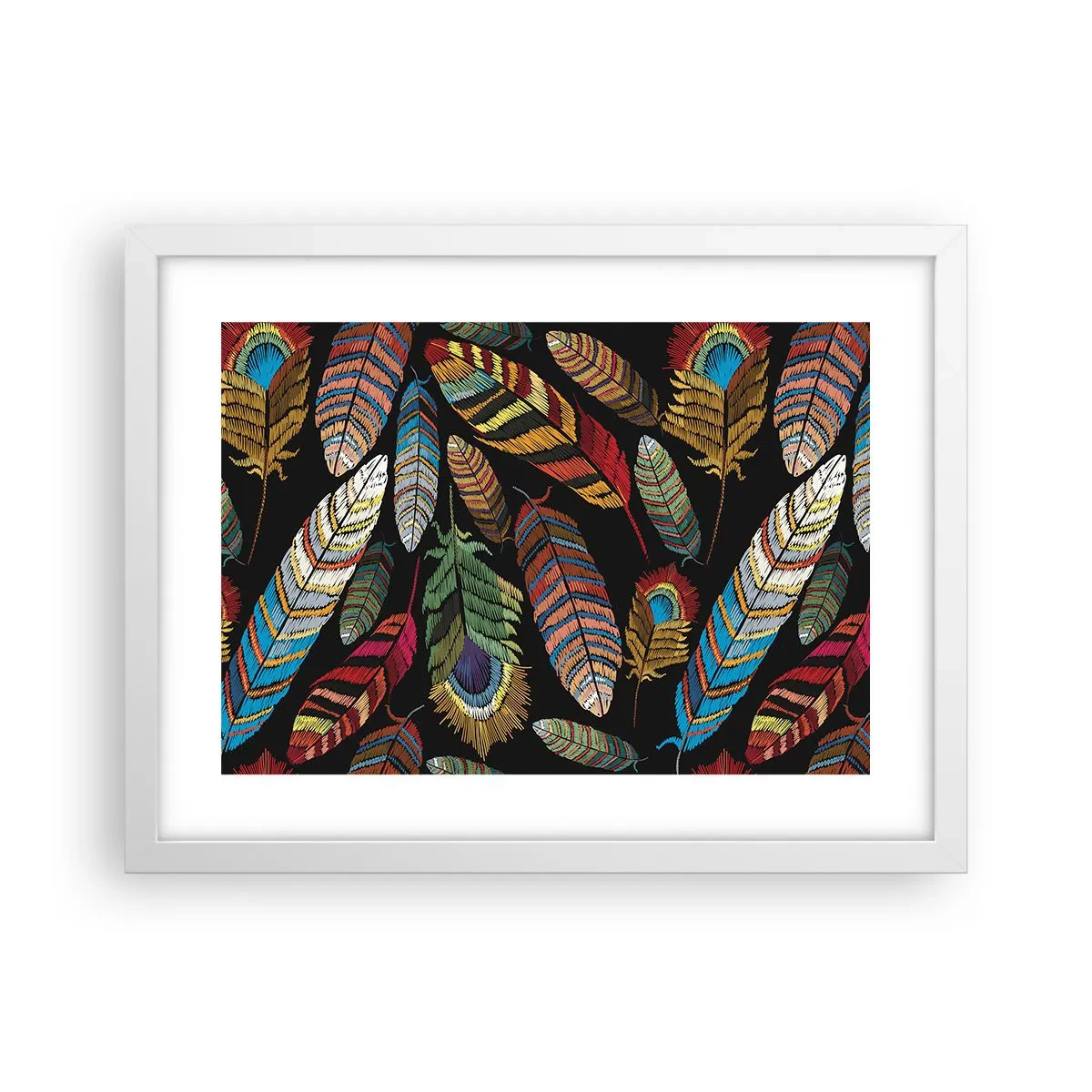 Poster in een witte lijst - Het vogelcarnaval - 40x30 cm