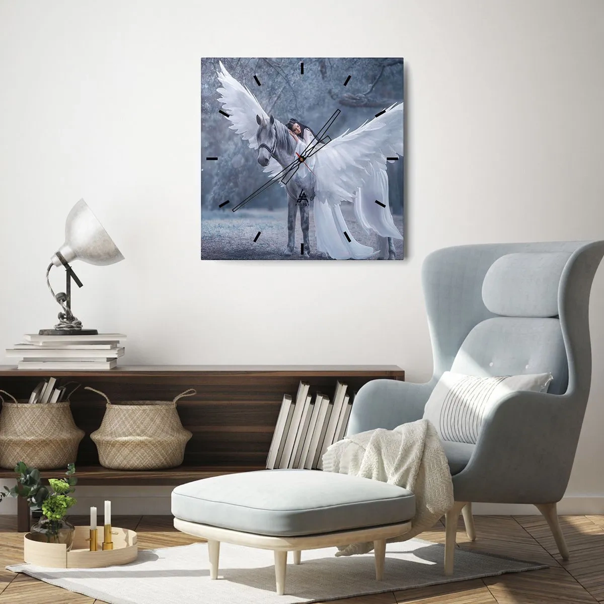 Wandklok - Klok - Een geïnspireerd moment - 40x40 cm