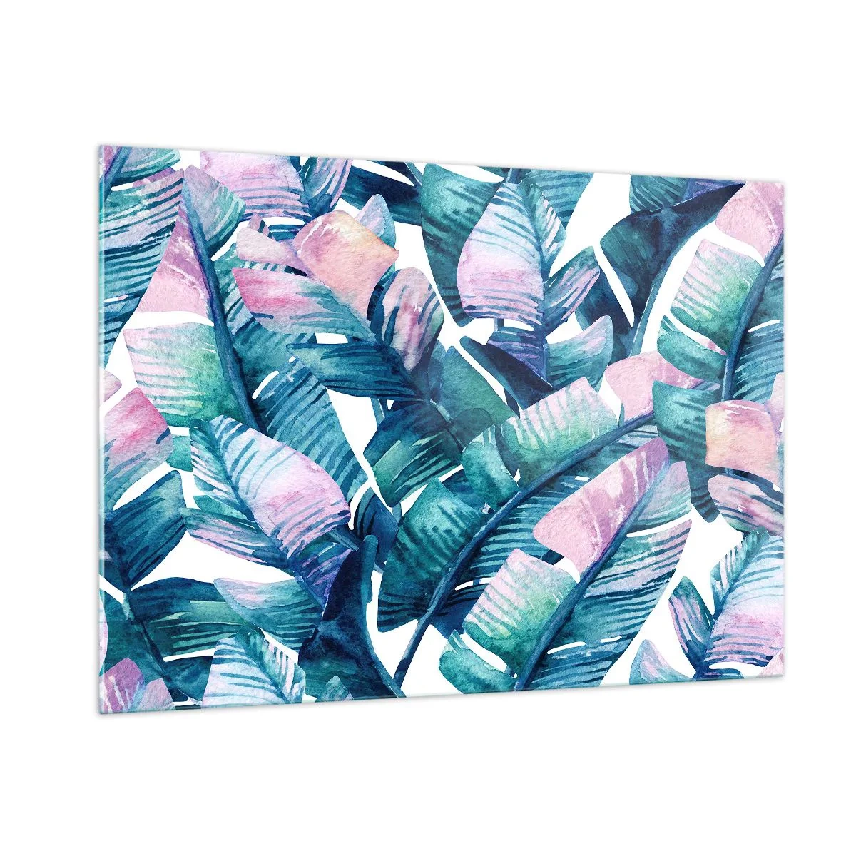 Schilderen op glas - In een bananenboomgaard - 100x70 cm