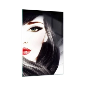 Schilderen op glas - Saffier look - 70x100 cm