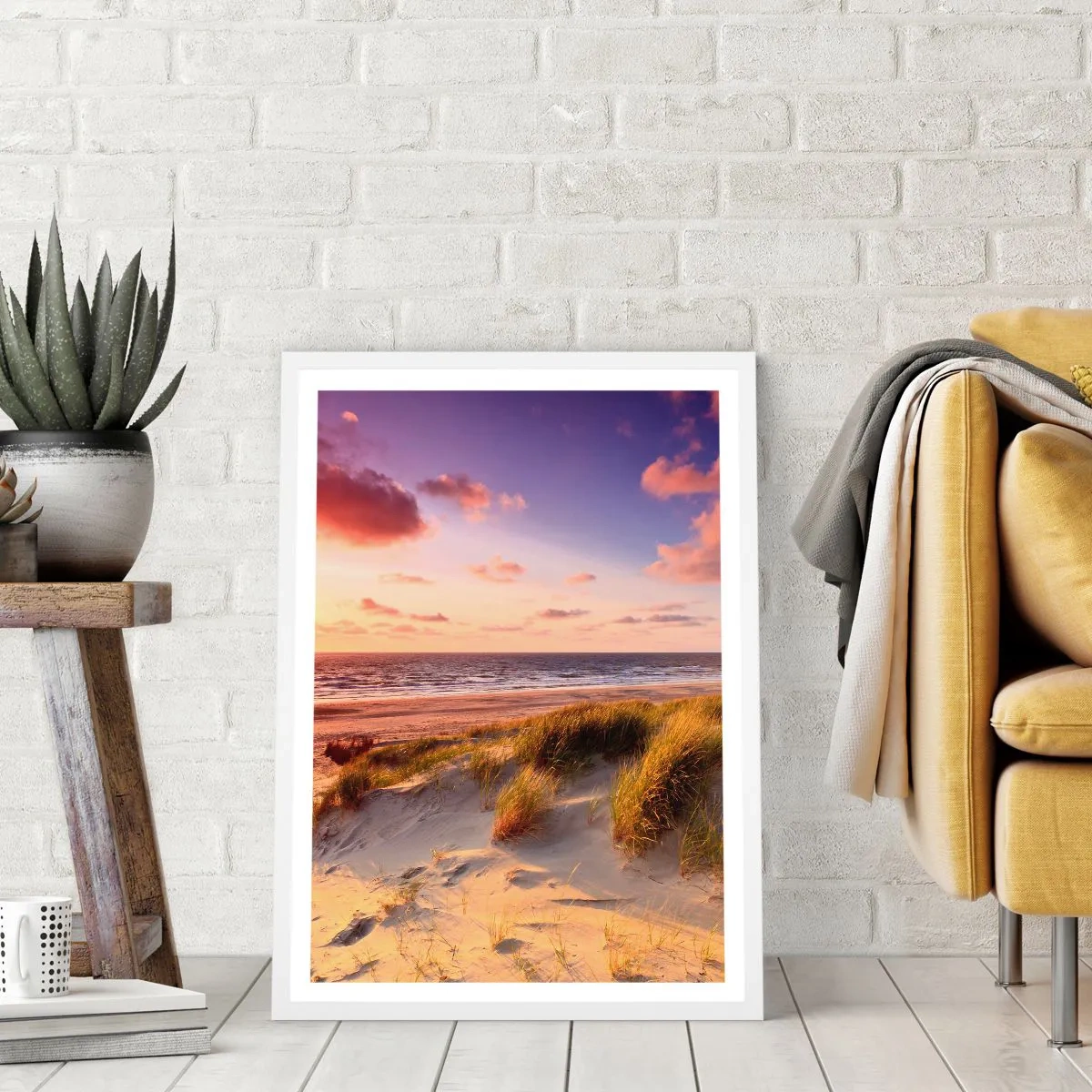 Poster in een witte lijst - De lucht ruikt al in de zomer - 30x40 cm