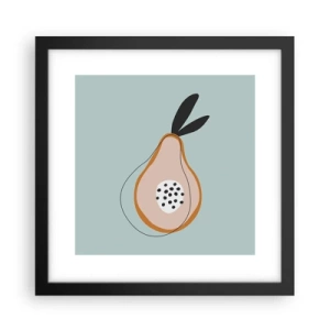 Poster in een zwarte lijst - Doordringen in de aard van de dingen - 30x30 cm