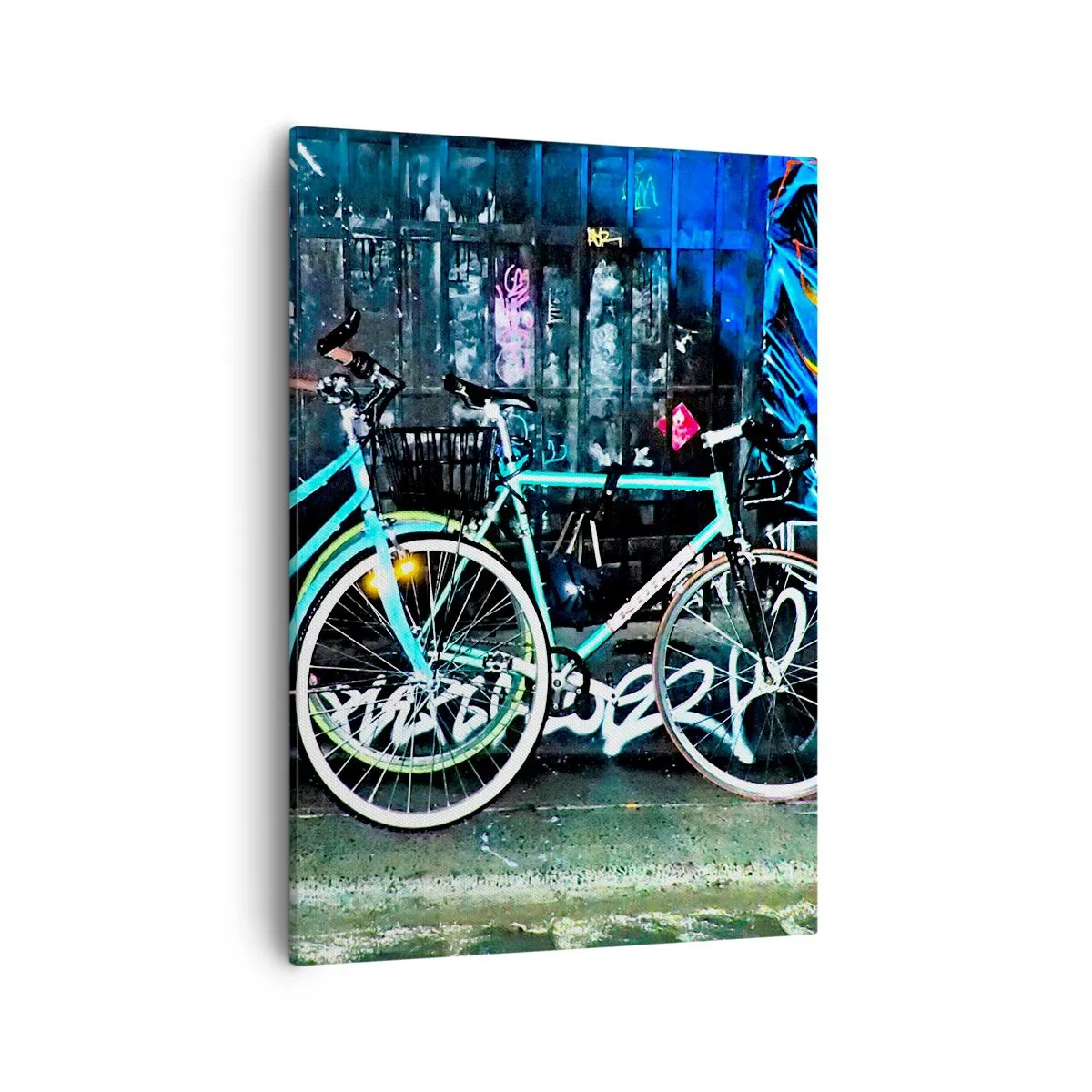 Schilderen op canvas - De stad roept - 50x70 cm