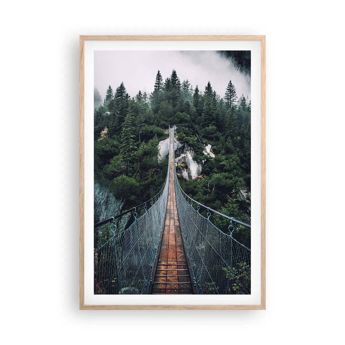 Een poster in een licht eiken lijst - Alleen voor hoogvliegers - 61x91 cm