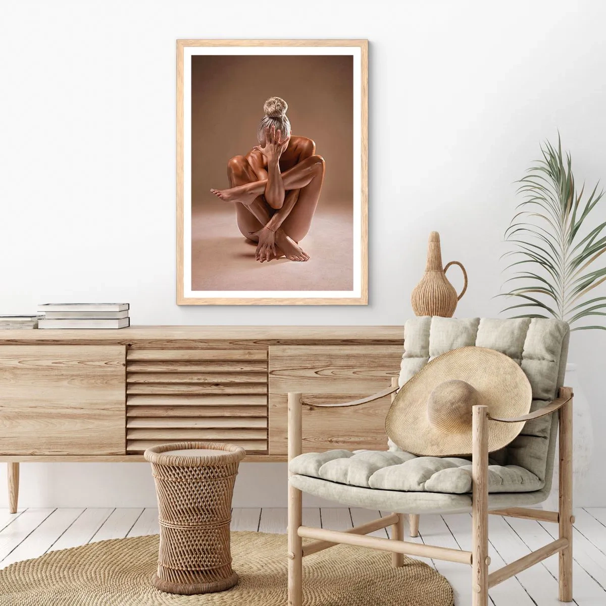 Een poster in een licht eiken lijst - De eenheid van lichaam en geest - 30x40 cm
