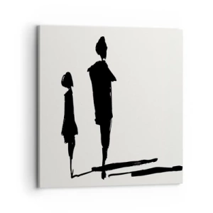 Schilderen op canvas - Zeker samen? - 70x70 cm