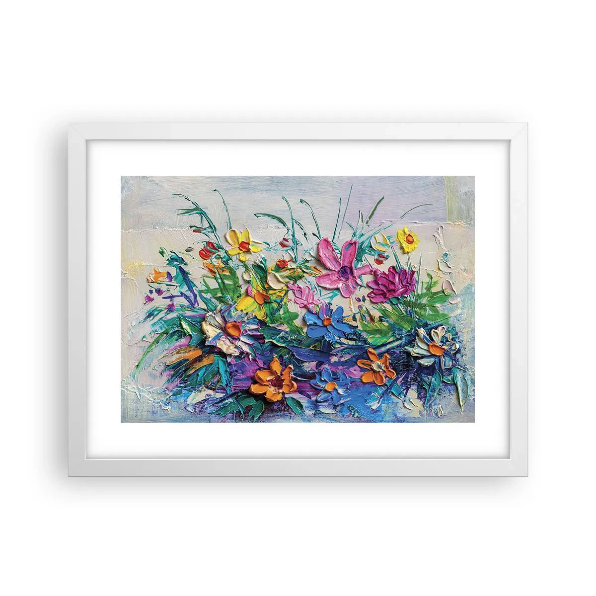 Poster in een witte lijst - Helemaal geen stilleven - 40x30 cm