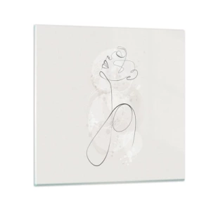 Schilderen op glas - De spiraal van schoonheid - 30x30 cm