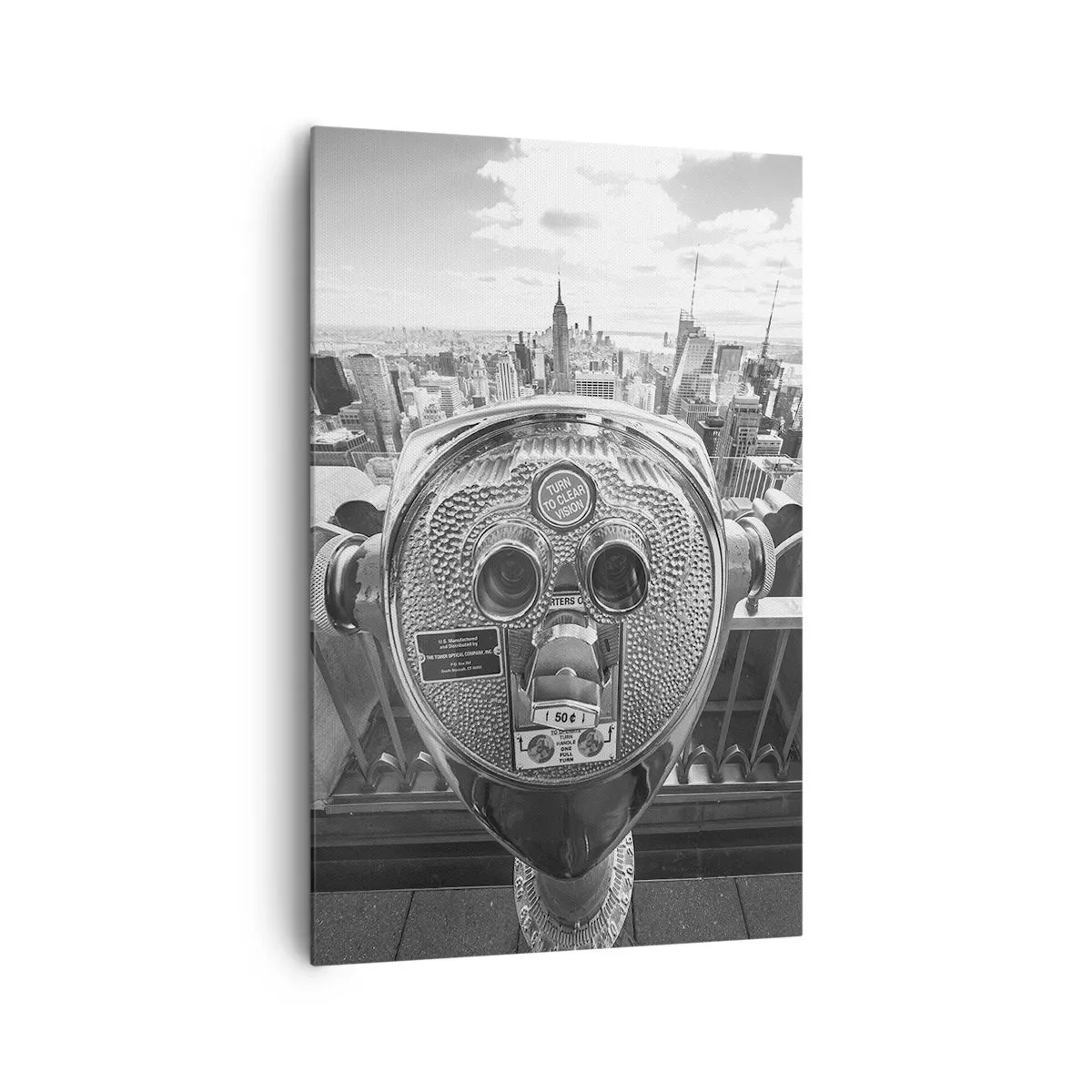 Schilderen op canvas - Stad boven de steden - 80x120 cm