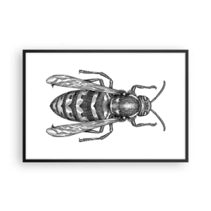 Poster in een zwarte lijst - Van een insectenplaneet - 91x61 cm