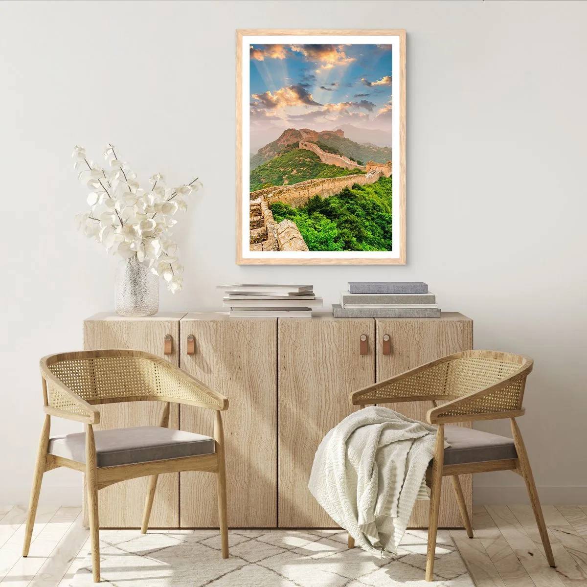 Een poster in een licht eiken lijst - Eeuwige grootheid - 70x100 cm