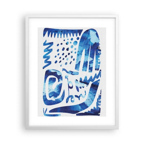 Poster in een witte lijst - Terug naar de wortels - 40x50 cm