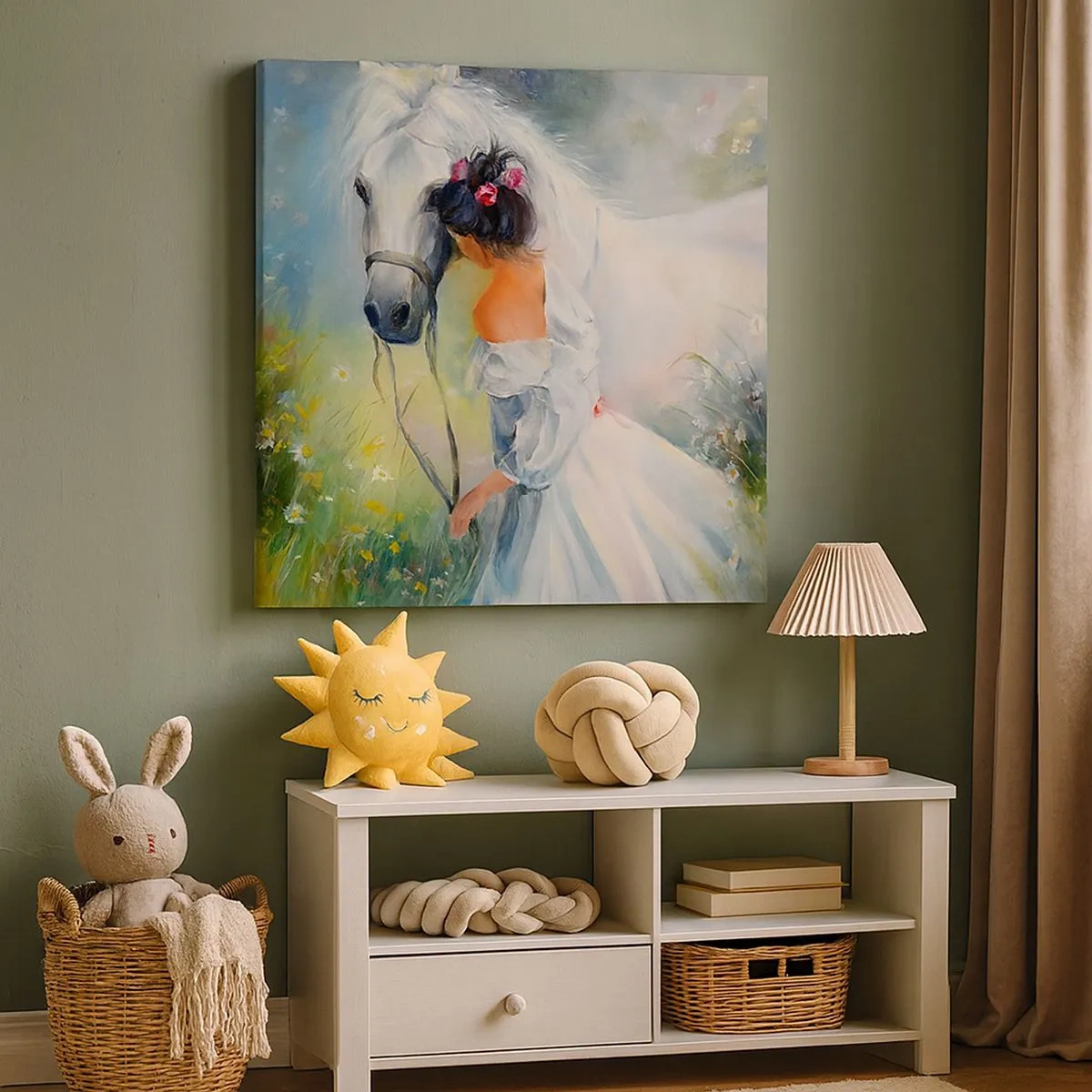 Schilderen op canvas - Als uit een mooie droom - 30x30 cm