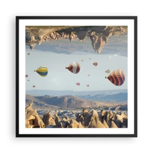 Poster in een zwarte lijst - Alles is hier mogelijk - 60x60 cm